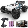 DEERC RC Car, Monster Truck télécommandé avec 2 Piles pour 40 Minutes de Jeu, Tout-Terrain 2,4 GHz RTR Rock Crawler Jouet Cad