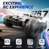 DEERC RC Car, Monster Truck télécommandé avec 2 Piles pour 40 Minutes de Jeu, Tout-Terrain 2,4 GHz RTR Rock Crawler Jouet Cad