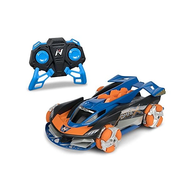 Nikko RC 10201 Nano Omni X, Ferngesteuertes RC Auto, Offroad Fahrzeug bis 14 km/h, Multidirektionale Räder für 360° Drehung, 