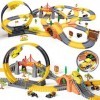 OR OR TU Circuit Voiture Enfant 342Pièces Circuit Train Electrique Jouet Enfant Cadeau 3 4 5 6+ Ans Construction pour Garçons