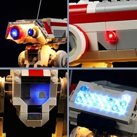 BrickBling Jeu de lumières LED pour Lego 75335 BD-1 Figurine de droïde Mobile, Jeu déclairage LED télécommandé pour Jouet cr