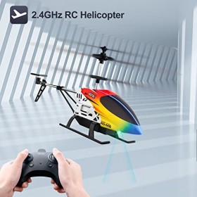 4DRC M5 Hélicoptère télécommandé pour débutants, Jouet hélicoptère RC dintérieur avec éclairage LED, hélicoptère RC, 3,5 Ch 