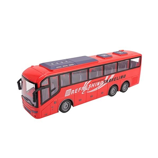 TOPINCN Grand 1/30 Jouets de Bus Télécommandés Modèle de Bus RC Simulation éducative électrique Vive avec Télécommande pour E