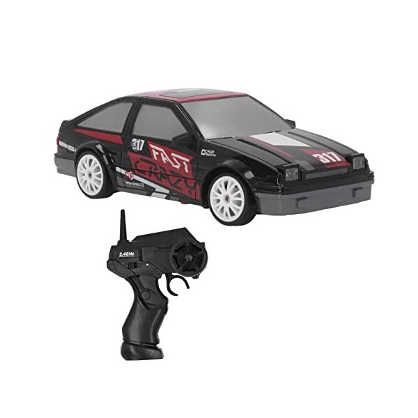 Voiture RC, 19 X 9 X 6 Cm, 1/24 RC Voiture Rechargeable Puissant 2.4G Télécommande 4WD Véhicule Jouet RC Drift CarJouets élec