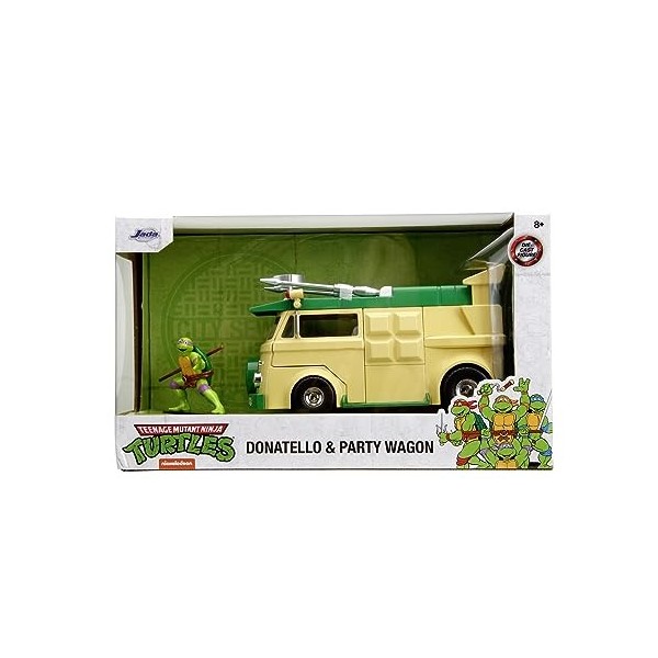 Jada Toys Les Tortues Ninjas - Donatello & Party Wagon - 1:24