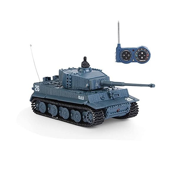 1/72 Remote Control Tank, Réservoir RC, Réservoir télécommandé à léchelle 1/72, 4 canaux, Jouet télécommandé pour Cadeau pou