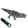 Mrisata Crocodile télécommandé avec Sons et Lumières - Prank Crocodile Toy - Ressemble, Se Sent, Rugit et Se Déplace comme Un