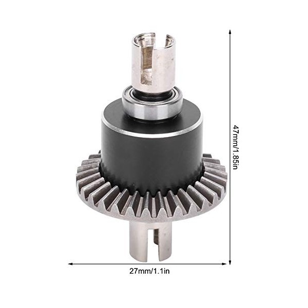 VGEBY Différentiel et boîte de Vitesses RC, Kit dengrenage de Diff en métal 1/14 Compatible avec la Voiture télécommandée WL