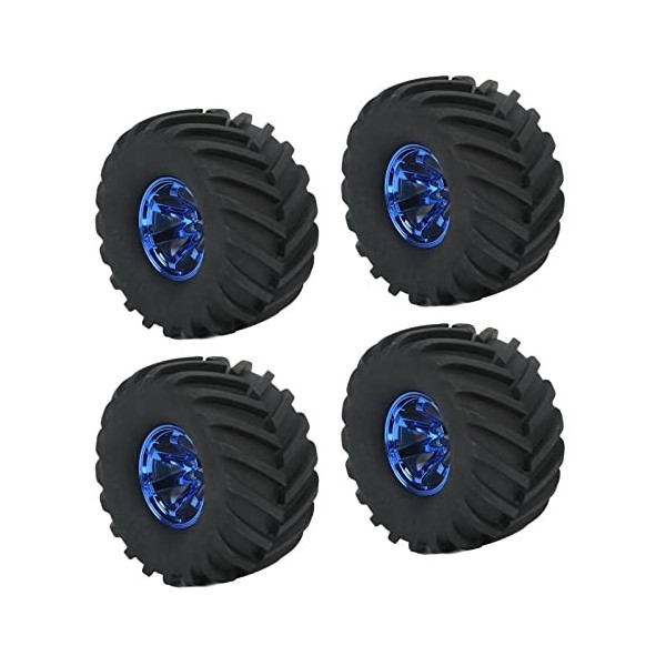 4 pièces 1/10 échelle Monster Truck pneus RC Voiture Pneu et Roues pour 1/10 Voiture télécommandée