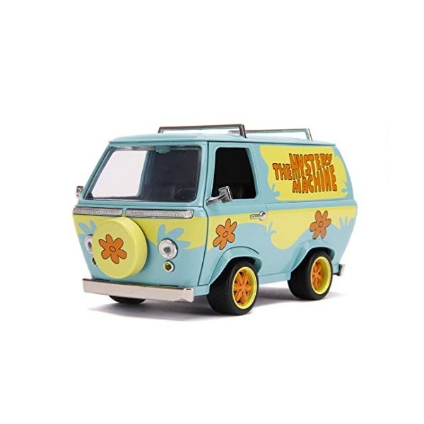 Jada 253255024 Camionnette 1:24 avec Figurines : Scooby Doo et Shaggy Mistery Machine