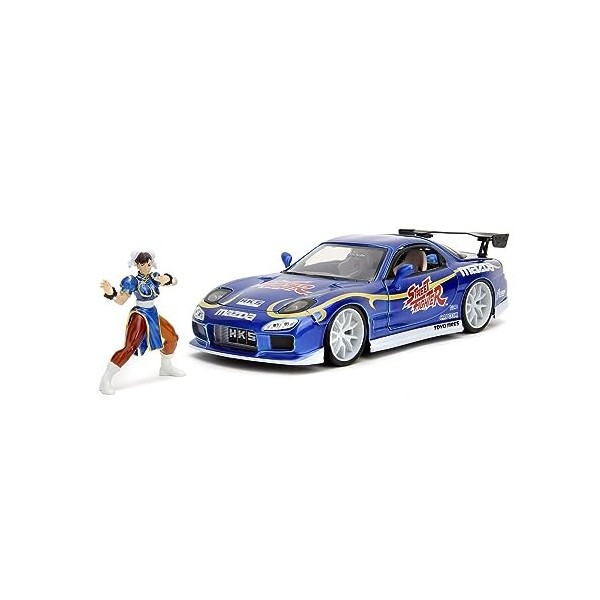 Jada Toys Street Fighter - Chun-Li & 1993 Mazda RX-7-1:24