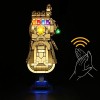 LocoLee Ensemble de lumières LED pour gants de construction Lego Marvel Infinity Gauntlet, kit déclairage décoratif pour mod