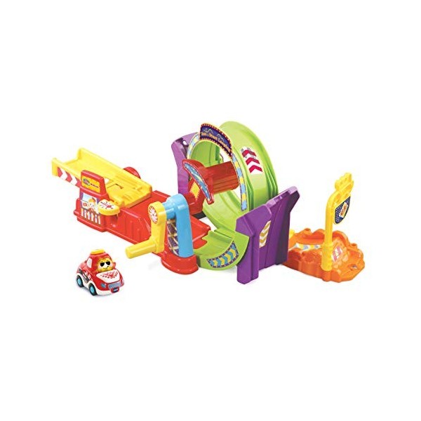 VTech - Toet Toet Voitures - Course & Stunt Looping - Comprend Sven StuntaCar - Jouets éducatifs pour bébé - Design Robuste e