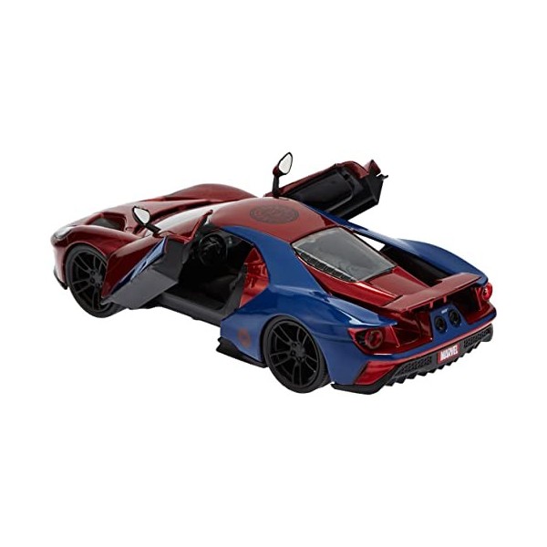 Jada Toys Marvel Spiderman 2017 Ford GT 1:24. Multicolore 253225002