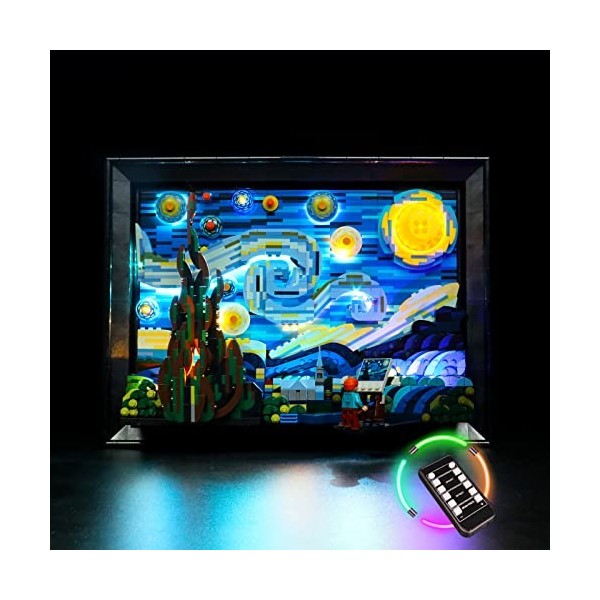 Kit déclairage LED pour Lego The Starry Night - Kit déclairage LED pour Lego 21333 Lego Vincent Van Gogh The Starry Night -