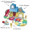 VTech - Tut Tut Bolides CoComelon, La Maison à Surprises de Jay Jay avec Voiture à Chansons, Circuit Voitures Enfant, 3 Zones