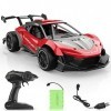 HOWMOURZ Voiture télécommandée en métal échelle à Rapport de 1:14 pour Enfant 2,4GHz Voiture de Course rc en Rouge