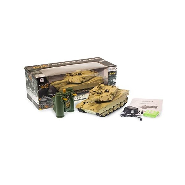 s-idee® Battle Panzer 99803 1:28 avec système de combat infrarouge intégré 2,4 GHz RC R/C