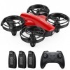 Tomzon A24 Mini Drone pour Enfant Débutant RC Hélicoptère avec Télécommande, 3 Batteries Modulaires 23mins Temps de Vol, Mode