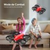 Tomzon A24 Mini Drone pour Enfant Débutant RC Hélicoptère avec Télécommande, 3 Batteries Modulaires 23mins Temps de Vol, Mode