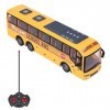 SOGT Autobus Scolaire RC Exquis et Amusant lumière LED décoration de Bus télécommandé pour Les Enfants de 3 Ans et Plus pour 