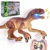 Ulikey Dinosaure Telecommandé, Dinosaure Jouet avec Marche Rugissement Fonction, Grande Figurine Dinosaure, Jouet Tyrannosaur