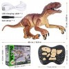 Ulikey Dinosaure Telecommandé, Dinosaure Jouet avec Marche Rugissement Fonction, Grande Figurine Dinosaure, Jouet Tyrannosaur