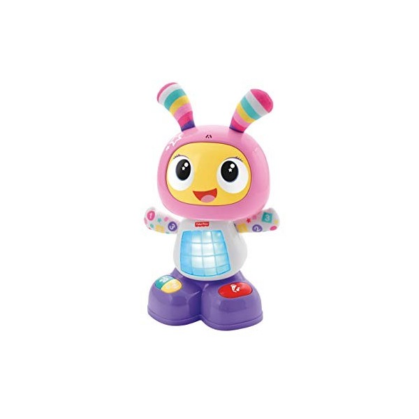 Fisher-Price Bebo le Robot Interactif Jouet dÉveil avec 3 Modes de Jeu, Musique et Danse, Apprentissage, Enregistrement, pou