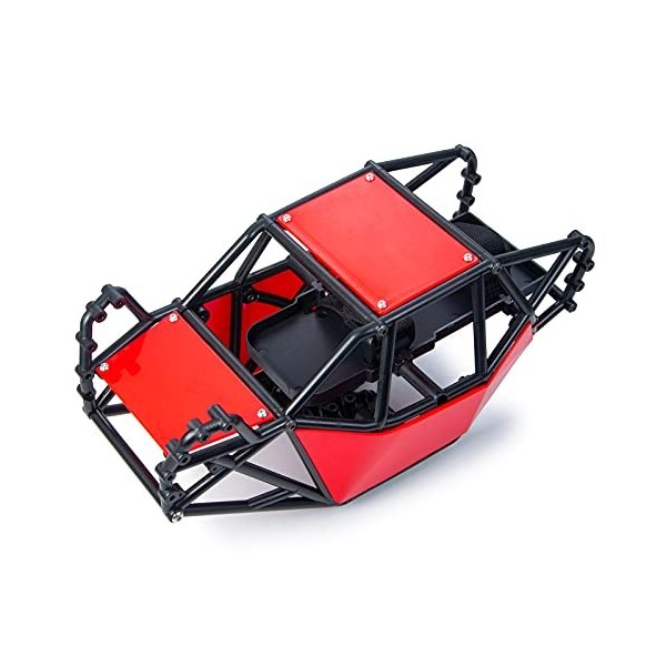 RC Cage à roulettes pour Voiture 1/10 RC Crawler SCX10 SCX10 II 90046 Rouge