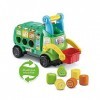 VTech - Maxi Camion Poubelle RecycloFormes, Camion Porteur Bébé Fabriqué avec des Matériaux Plus Durables, Trieur de Formes 