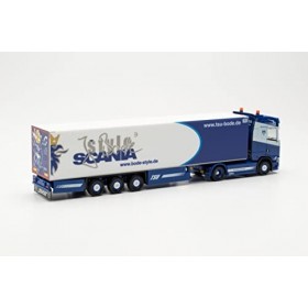 Herpa Mecklembourg-Poméranie-Occidentale/Bützov Scania CS 20 HD Câble de Selle de Coffre Isotherme « TSU Bode Miniature Pet