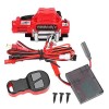 Treuil simulé RC, Ensemble de récepteur de treuil RC télécommandé Accessoires RC compatibles pour Chenille RC axiale Rouge A