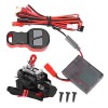 Treuil simulé RC, Ensemble de récepteur de treuil RC télécommandé Accessoires RC compatibles pour Chenille RC axiale Rouge A