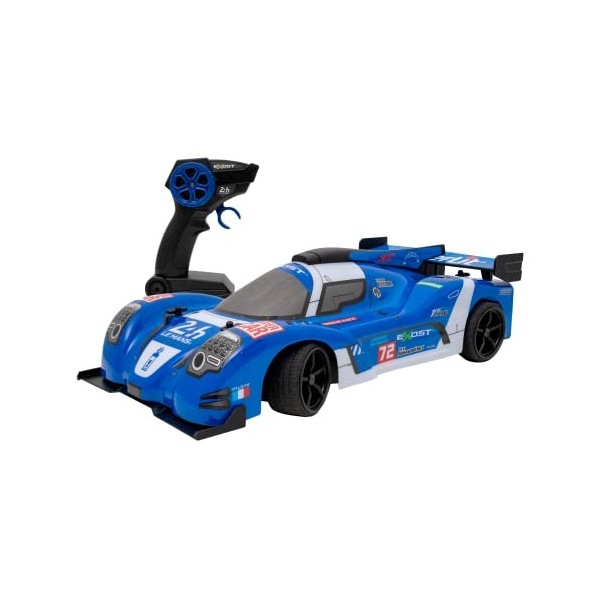 EXOST - Voiture de Course Télécommandée 24h du Mans - Echelle 1:16 - Voiture intérieur et extérieur - 5, 6, 7, 8, 9, 10 Ans