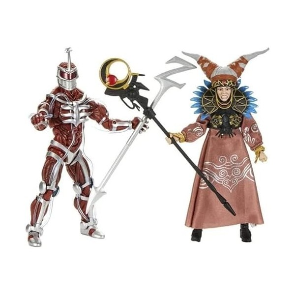 Lot de 2 figurines PR Power Rangers Lord Zedd et Rita Repulsa Lightning Collection – Collection 25th Anniversary – Personnage