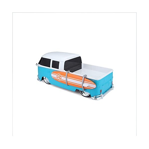 Maisto- VW T2 Pick-Up Surf Voiture télécommandée à léchelle 1:16, M82708, Bleu