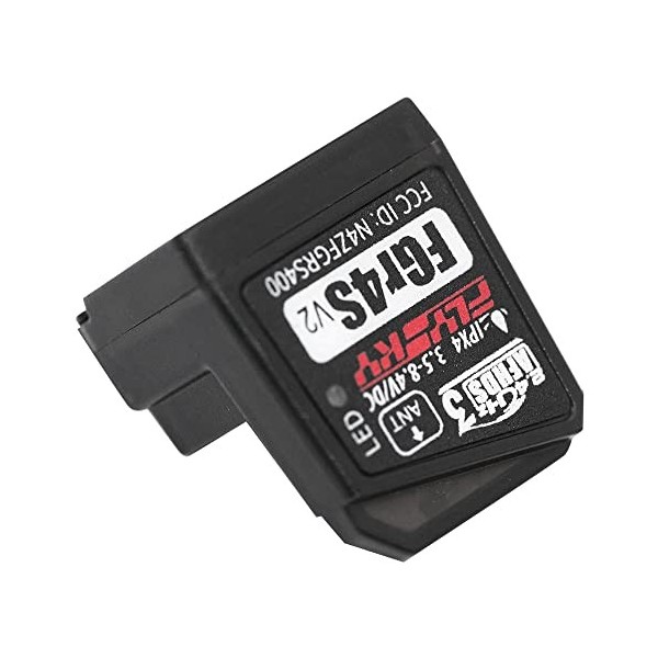 VOANZO Récepteurs à spectre 4 canaux 2,4 G FGR4S V2 RC compatible avec FrSky NB4 pour voiture télécommandée 1/10