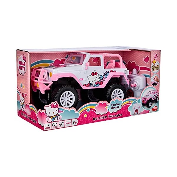 Jada Toys 253246002 Hello Kitty RC Jeep Wrangler 1:16 Multicolore