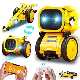 HOGOKIDS Technic Robots télécommandés avec lumière LED - 5 in 1 RC