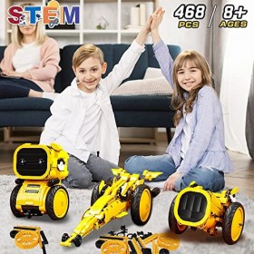 HOGOKIDS Technic Robots Télécommandés Enfants 520 PCS 3 en 1 RC