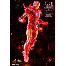 Hot Toys Figura Marvel Avengers VENGADORES Iron Man 2 MM 1-6 Iron Man Mark IV Version HOLOGRAFICA 2020 Toy Fair EXCLUSIVO 30 