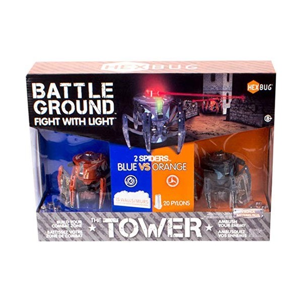 Hexbug- Battle Ground Tower Robot électronique, 409-5123, Multicolore - version anglaise