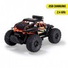 Dickie Toys RC Badland Explorer 32 cm Monster truck télécommandé 100% RTR, avec télécommande 2 canaux, jusquà 15 km/h rapide