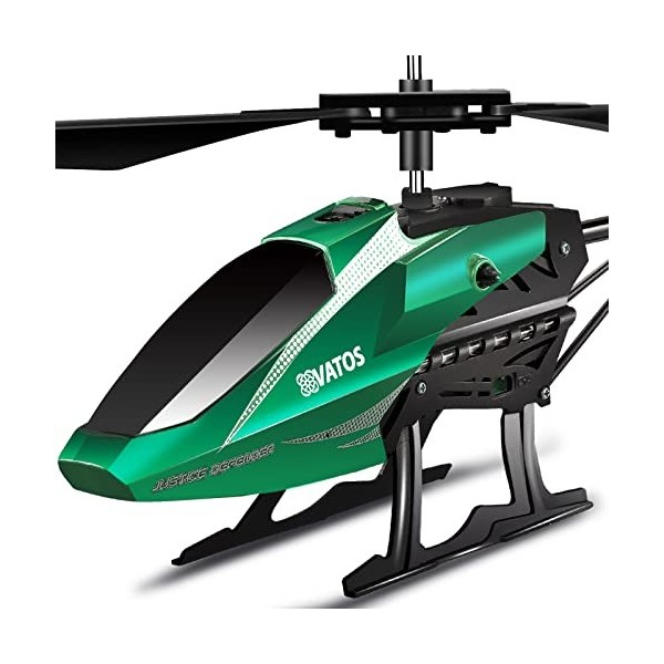 VATOS Hélicoptère télécommandé RC Enfants: Altitude Hold Hobby Avion Gyro & LED Light 3.5 Channel Micro Jouet dintérieur pou