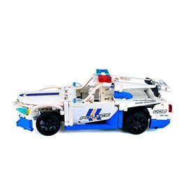 2.4 GHz RC voiture de police en insertions avec télécommande, douilles Kit Construction DIY ferngesteuertes Auto à monter soi