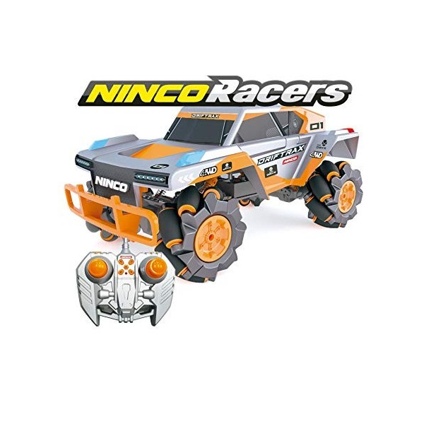 Ninco - NincoRacers Drift Trax, Voiture Télécommandée Omnidirectionnel 2,4 Ghz, Mesure : 34 x 18,1 x 22,5 cm, 6 Ans, NH93158