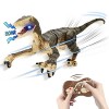 Bearsquad Dinosaure Telecommandé Enfant, 2,4 Ghz Dinosaure Jouet Réaliste pour Garçons Filles, Robot Dinosaure avec Rugisseme