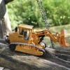 AptoFun Bulldozer RC 6 canaux 33x12x13cm , Grand Bulldozer télécommandé 2,4 GHz avec lumière comme Cadeau pour Les Enfants