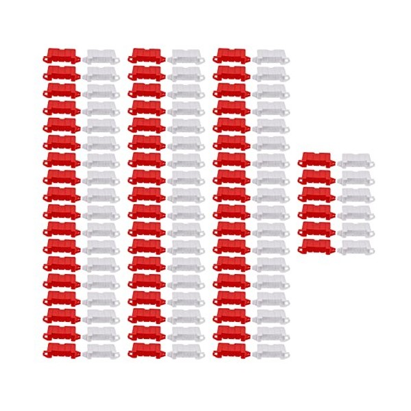 Keenso RC Drift Race Road Barrier, 120PCS Plastique TéLéCommande Voiture DIY Racing Track Road Barrier Drift Race Track Road 