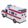 Jouet Dambulance RC pour Enfants, Ambulance Télécommandée à Quatre Voies avec Cadeau de Voiture Dambulance de Simulation de